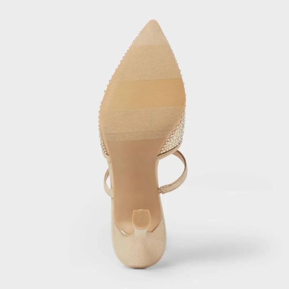 Open Box - A New Day - Women’s Sonia Heels with Memory Foam Insole – A Ne Beige